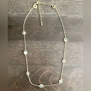 CZ by Kenneth Jay Lane Gold Necklace-NWOT